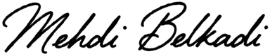 Signature Mehdi Belkadi